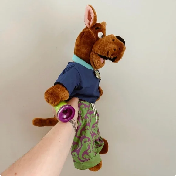 Vintage 1998 Fright Light Scooby-Doo Plush Toy Hanna-Barbera - Picture 4 of 6